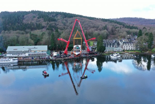 Launching of MV Swift on Windermere
